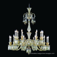 Baccarat style sliver K9 crystal chandelier banquet hall lighting lamps candle light chandelier